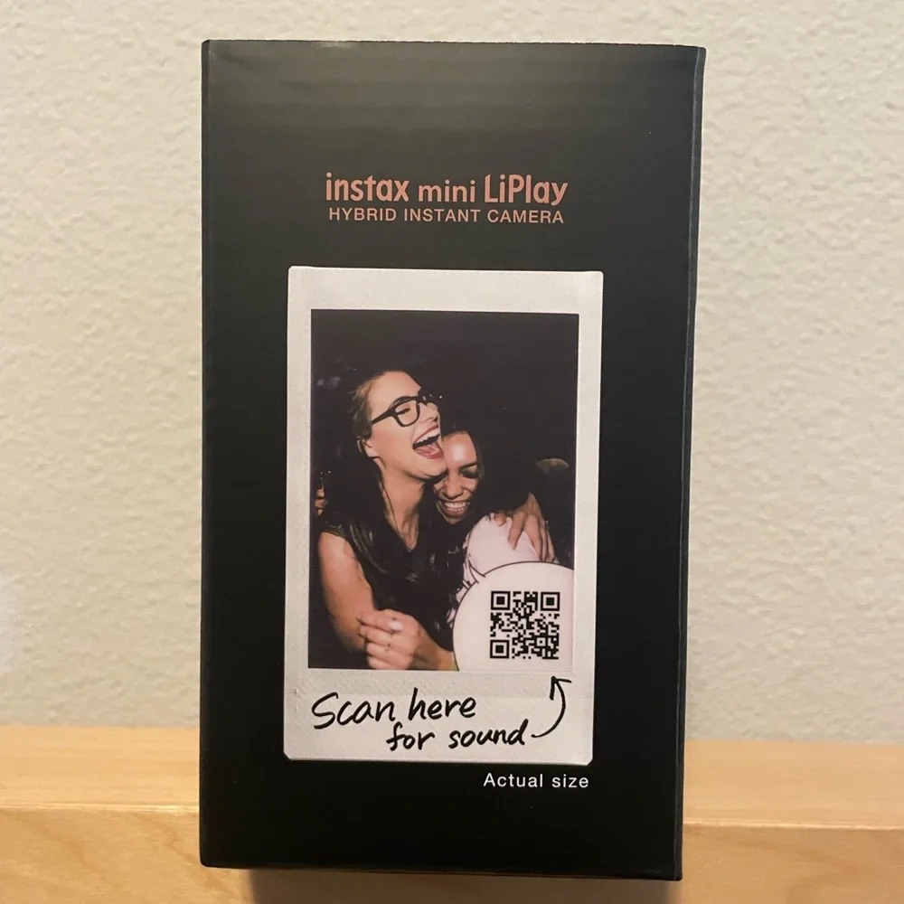 Fujifilm Instax Mini Liplay Hybrid Instant Camera - Elegant Black